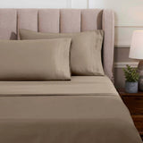 Egyptian Cotton Sateen Sheet Set 1500 Thread Count Taupe