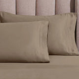 Egyptian Cotton Sateen Sheet Set 1500 Thread Count Taupe