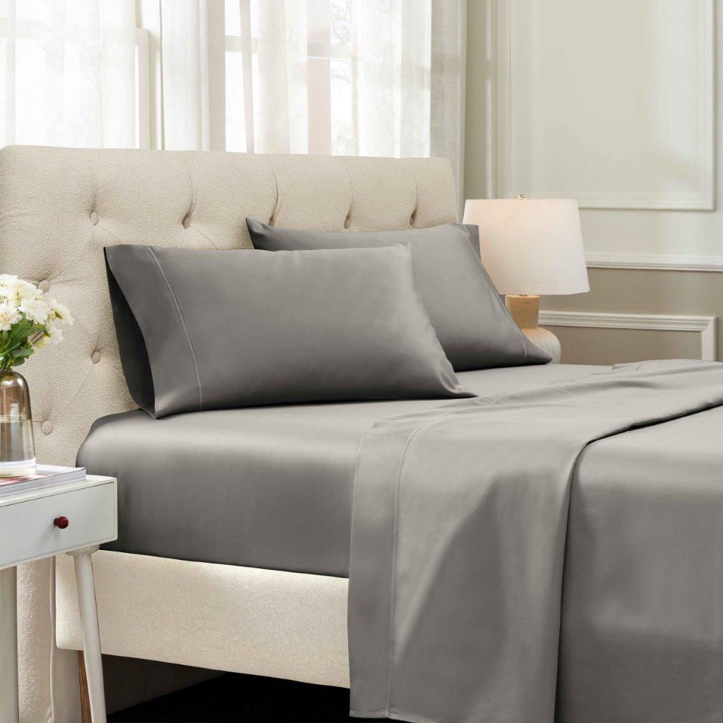 Egyptian Cotton Sateen Embroidered Sheet Set 1500 Thread Count