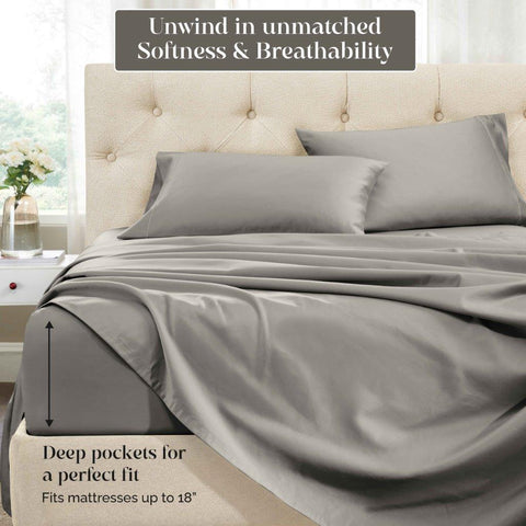 1500 Thread Count Egyptian Cotton Sheets - Deep Pocket, Hotel Quality