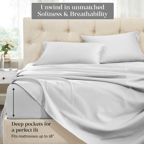 1500 Thread Count Egyptian Cotton Sheets - Deep Pocket, Hotel Quality