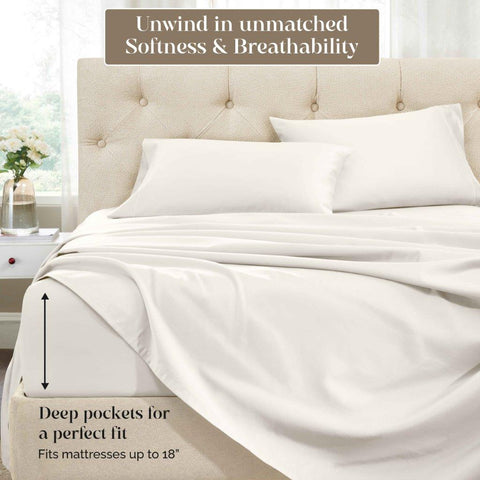 1500 Thread Count Egyptian Cotton Sheets - Deep Pocket, Hotel Quality