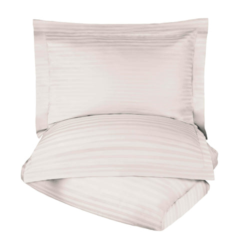 Egyptian Cotton 300 Thread Count Stripe Duvet Cover