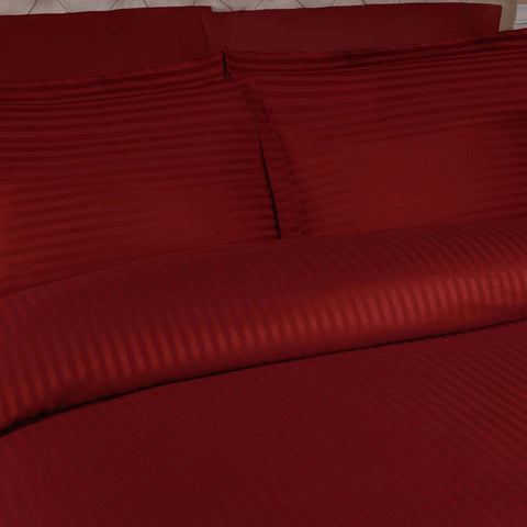 Egyptian Cotton 300 Thread Count Stripe Duvet Cover