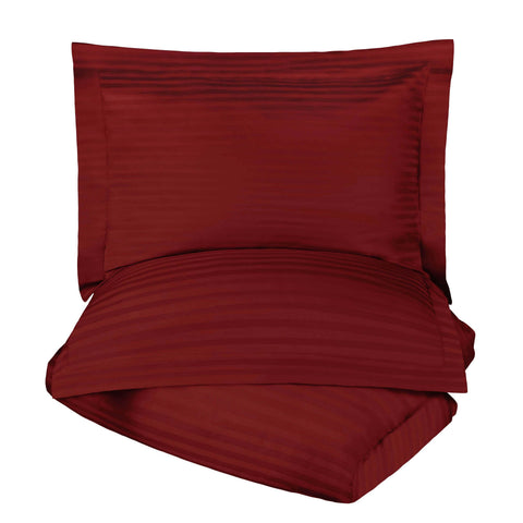 Egyptian Cotton 300 Thread Count Stripe Duvet Cover