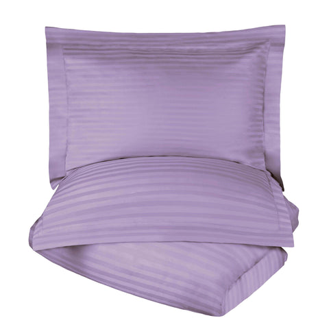 Egyptian Cotton 300 Thread Count Stripe Duvet Cover