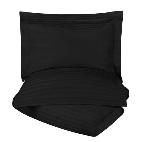 Egyptian Cotton 300 Thread Count Stripe Duvet Cover