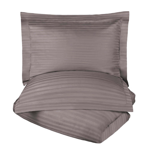 Egyptian Cotton 300 Thread Count Stripe Duvet Cover