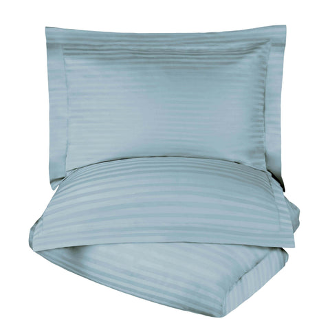 Egyptian Cotton 300 Thread Count Stripe Duvet Cover