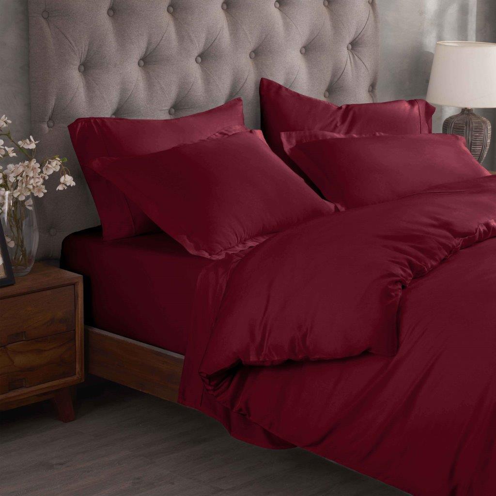 Egyptian Cotton 300 Thread Count Solid Luxury Duvet Cover Set