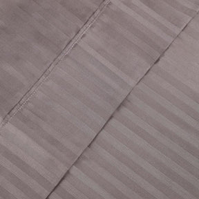 Egyptian Cotton 300 Thread Count Striped 2 Piece Pillowcase Set