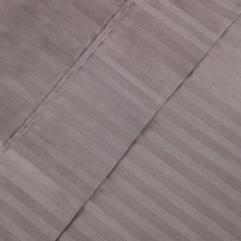 100% Egyptian Cotton 300 Thread Count Stripe Bed Pillowcase Set