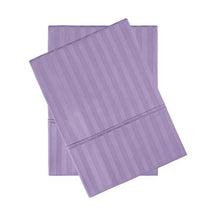 Egyptian Cotton 300 Thread Count Striped 2 Piece Pillowcase Set