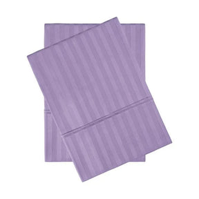 Egyptian Cotton 300 Thread Count Striped 2 Piece Pillowcase Set
