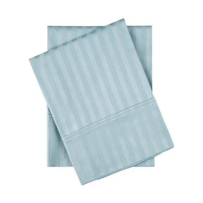 Egyptian Cotton 300 Thread Count Striped 2 Piece Pillowcase Set