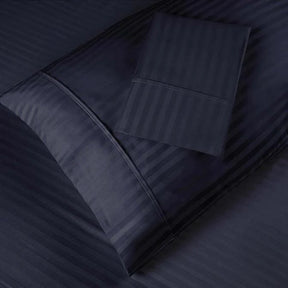 Egyptian Cotton 300 Thread Count Striped 2 Piece Pillowcase Set