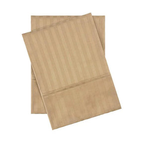 Egyptian Cotton 300 Thread Count Striped 2 Piece Pillowcase Set