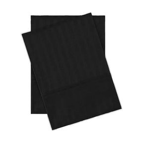 Egyptian Cotton 300 Thread Count Striped 2 Piece Pillowcase Set