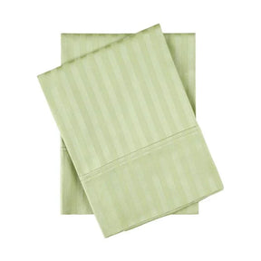 Egyptian Cotton 300 Thread Count Striped 2 Piece Pillowcase Set