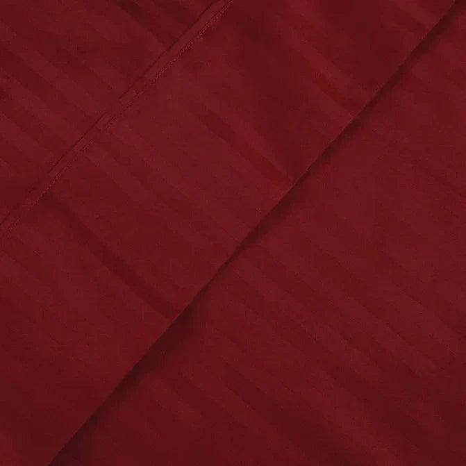 Egyptian Cotton 300 Thread Count Striped 2 Piece Pillowcase Set