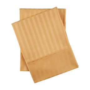 Egyptian Cotton 300 Thread Count Striped 2 Piece Pillowcase Set