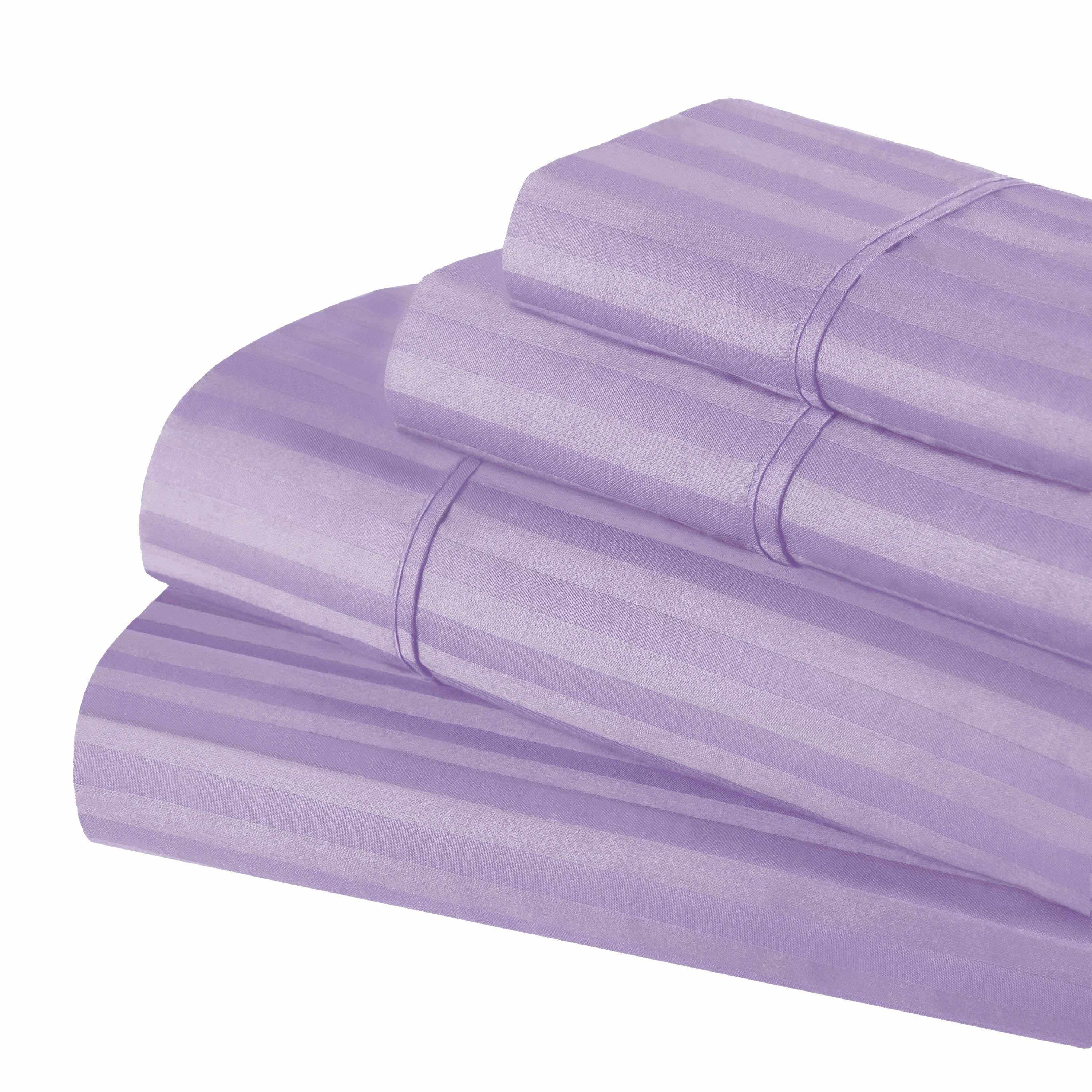 Egyptian Cotton 300 Thread Count Striped Deep Pocket Sheet Set