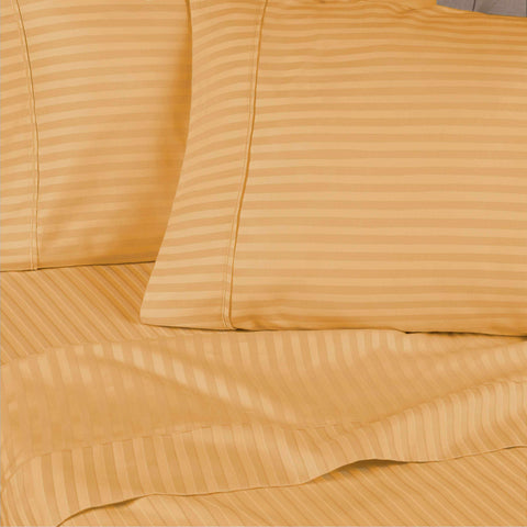 Egyptian Cotton 300 Thread Count Striped Deep Pocket Sheet Set