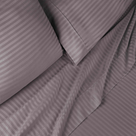 Egyptian Cotton 300 Thread Count Striped Deep Pocket Sheet Set