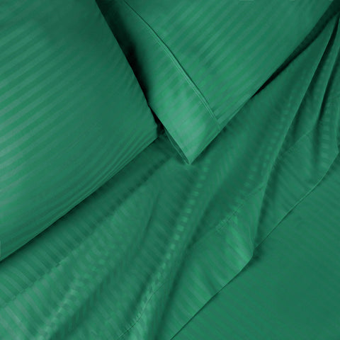 Egyptian Cotton 300 Thread Count Striped Deep Pocket Sheet Set