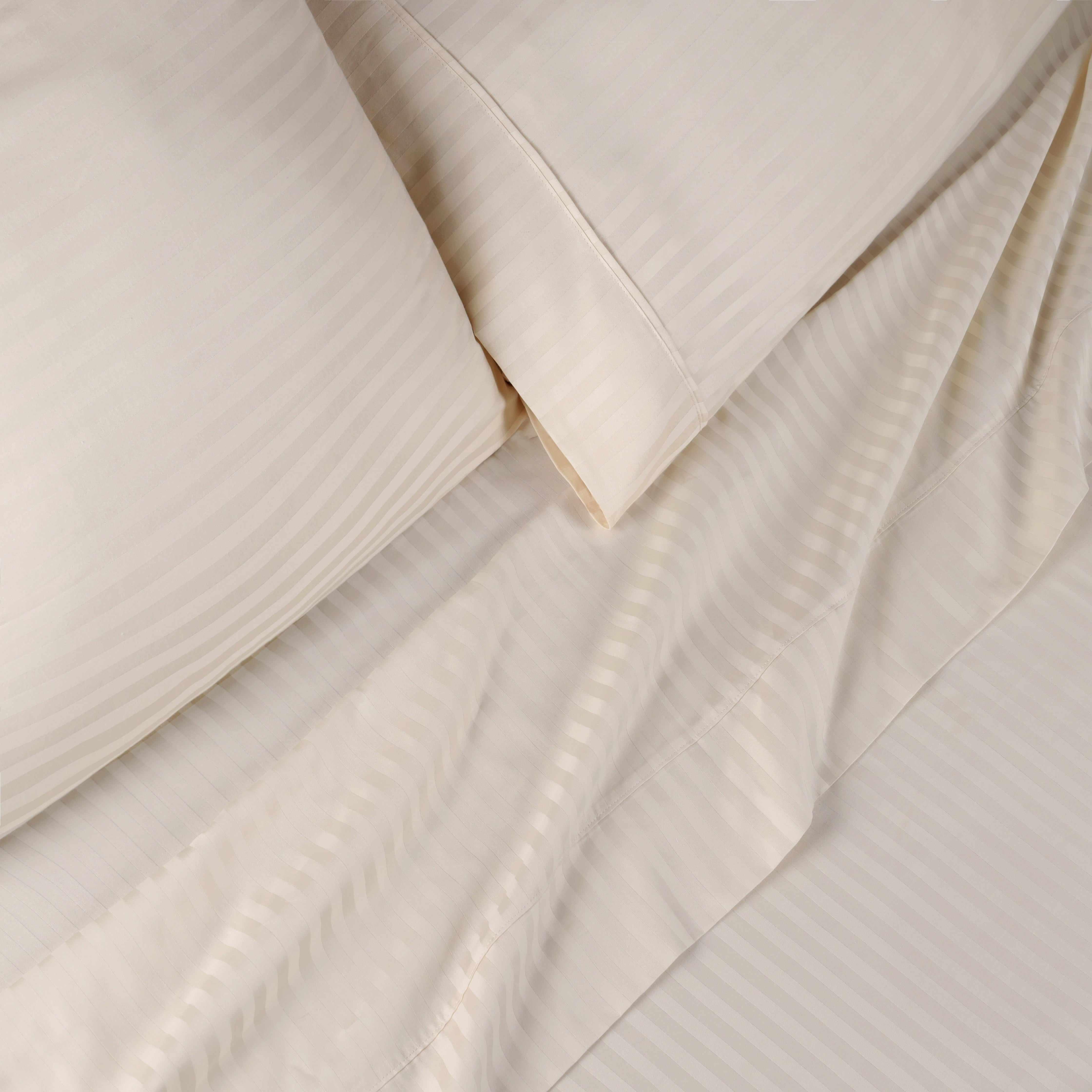 Egyptian Cotton 300 Thread Count Striped Deep Pocket Sheet Set