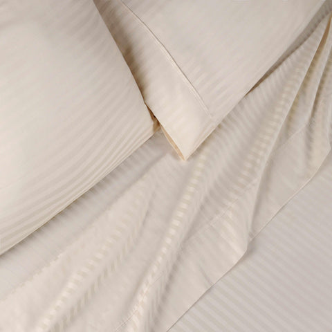 Egyptian Cotton 300 Thread Count Striped Deep Pocket Sheet Set