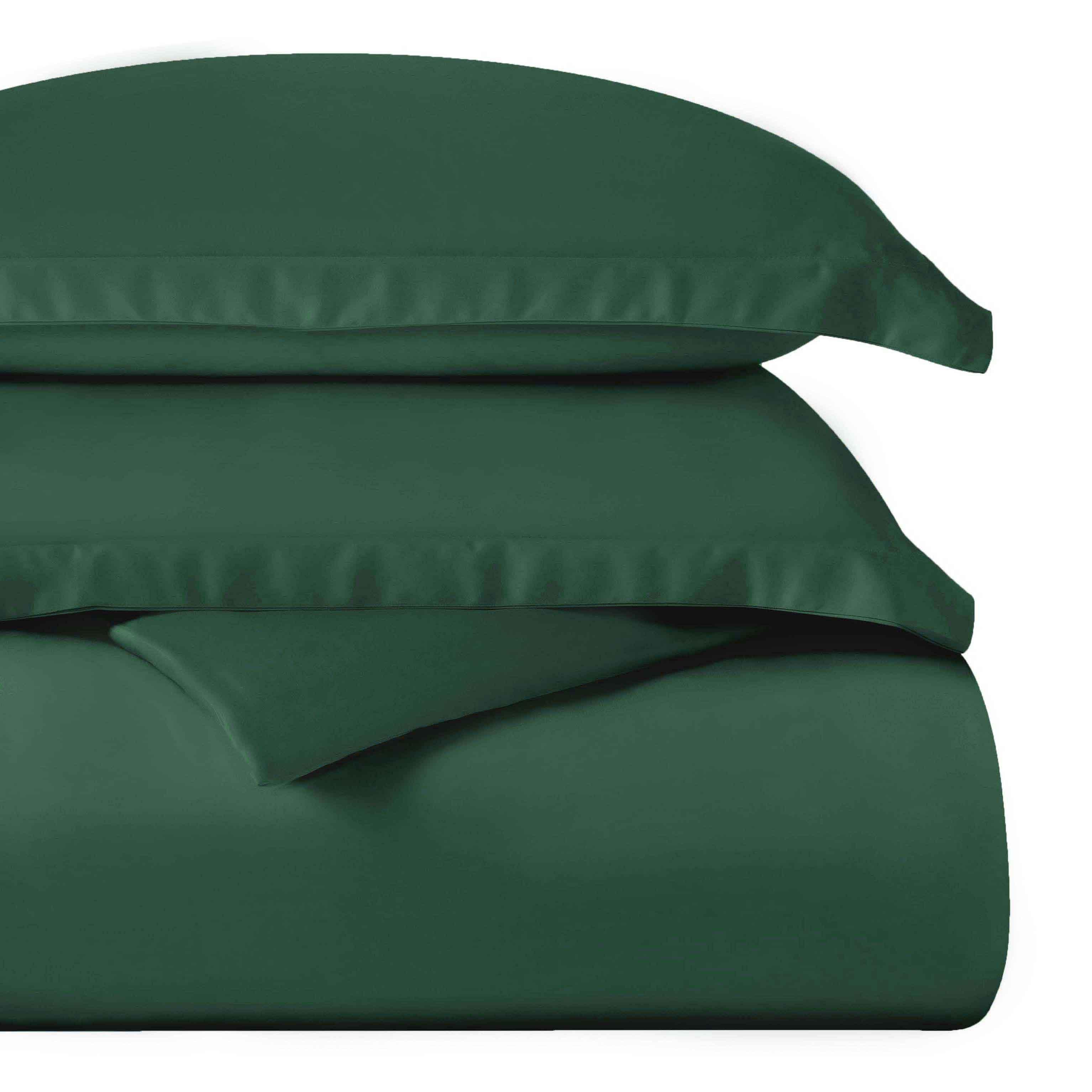 Egyptian Cotton 400 Thread Count Solid Luxury Duvet Cover Set