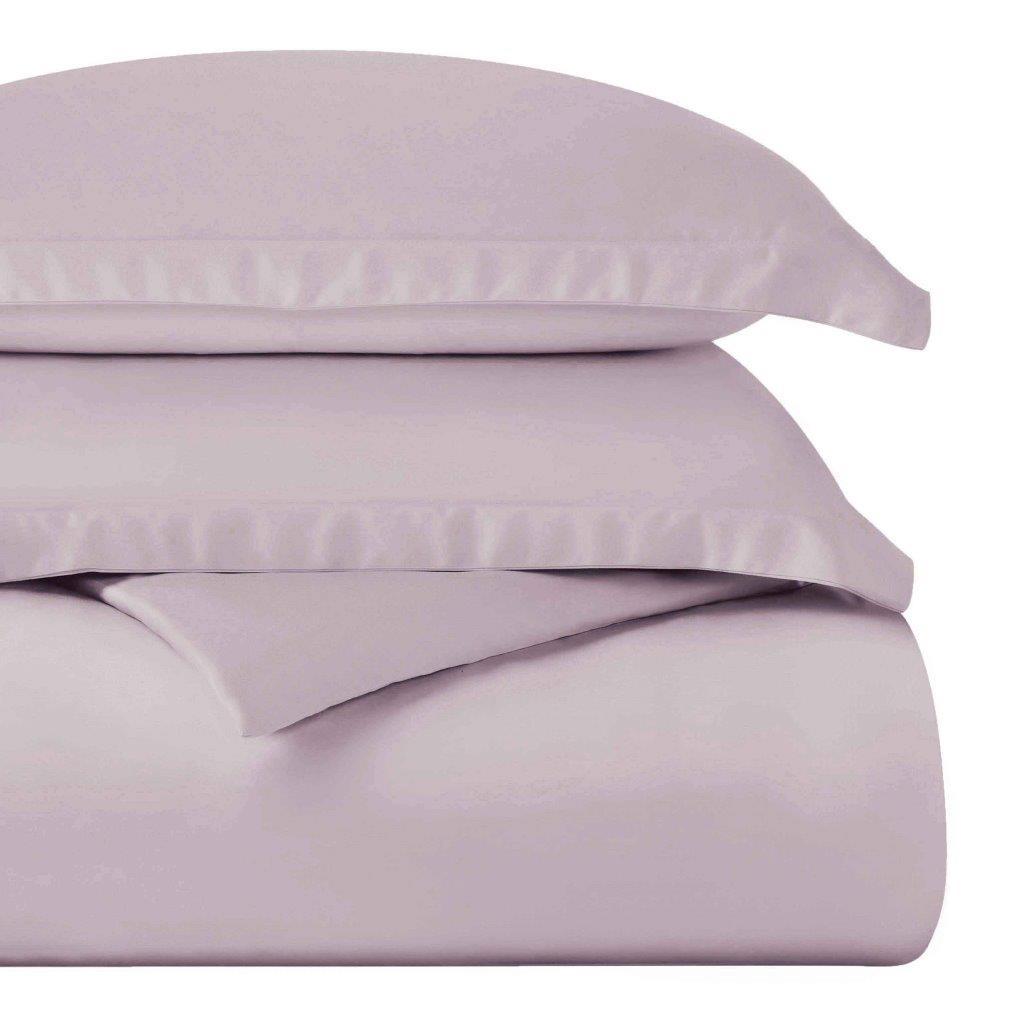 Egyptian Cotton 400 Thread Count Solid Luxury Duvet Cover Set