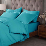 Egyptian Cotton 400 Thread Count Solid Luxury Duvet Cover Set