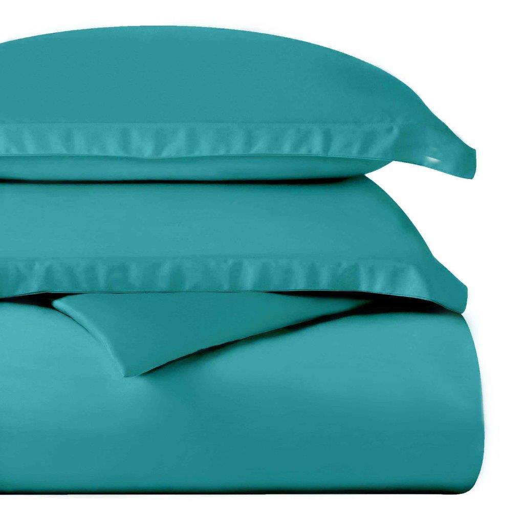 Egyptian Cotton 400 Thread Count Solid Luxury Duvet Cover Set