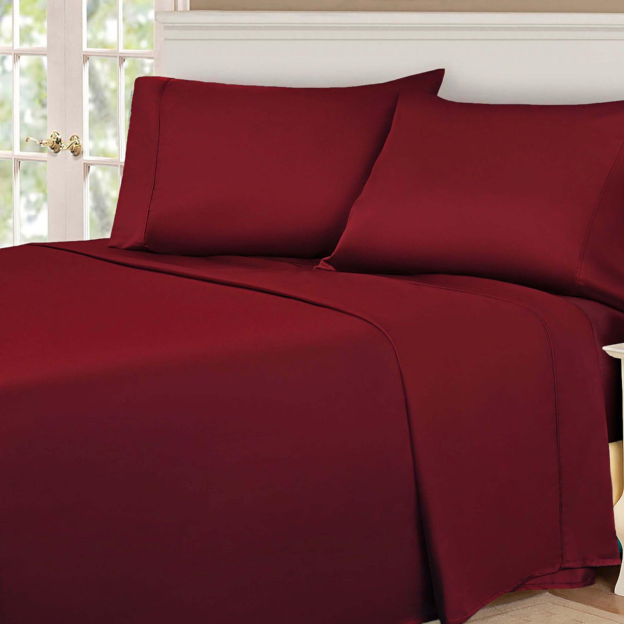 Egyptian Cotton 530 Thread Count Solid Deep Pocket Bed Sheet Set