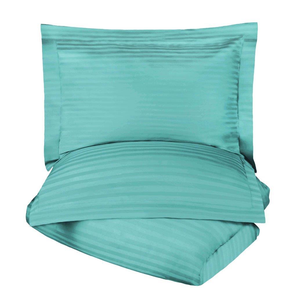 Egyptian Cotton 600 Thread Count Striped Duvet Cover Set