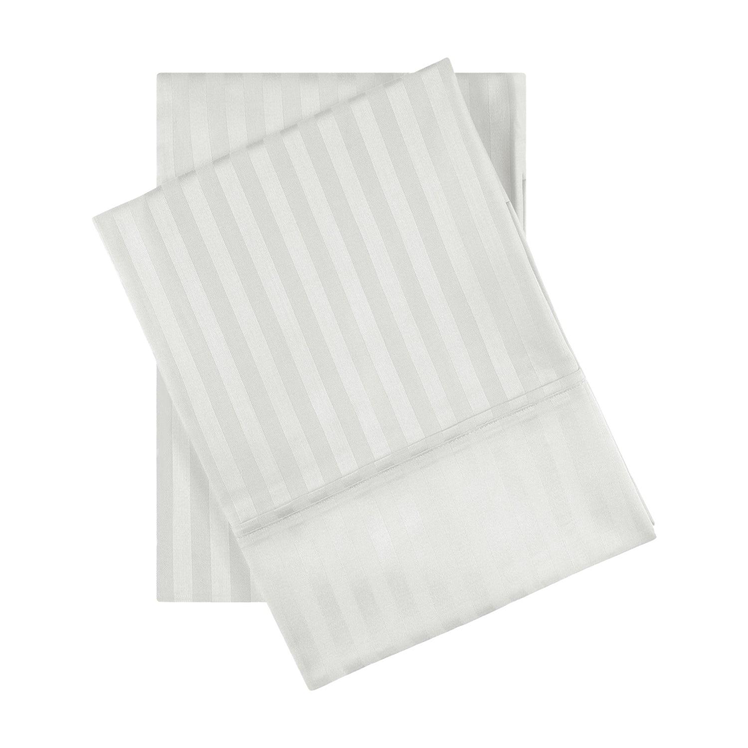Egyptian Cotton 600 Thread Count Striped Pillowcase Set