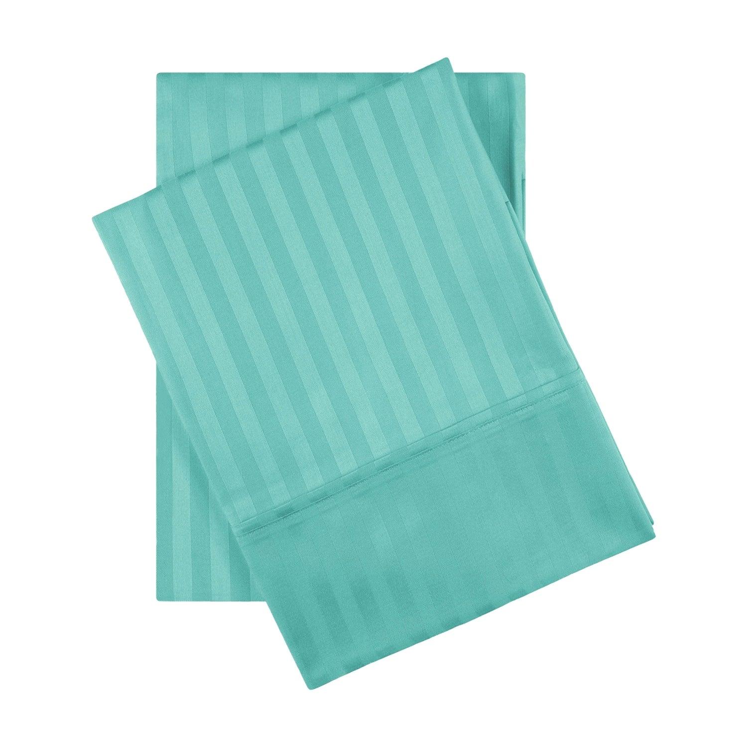 Egyptian Cotton 600 Thread Count Striped Pillowcase Set