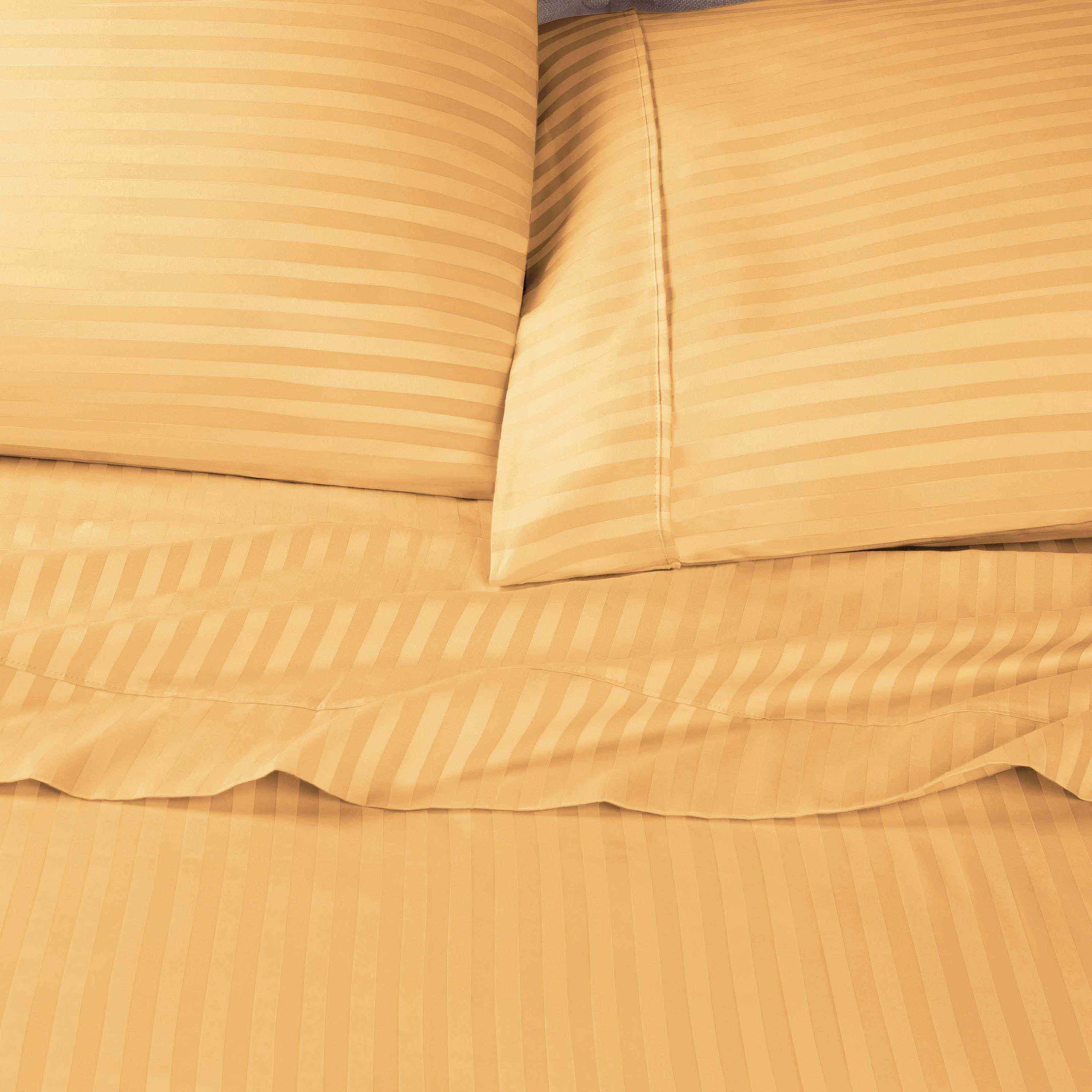 Egyptian Cotton 600 Thread Count Striped Pillowcase Set