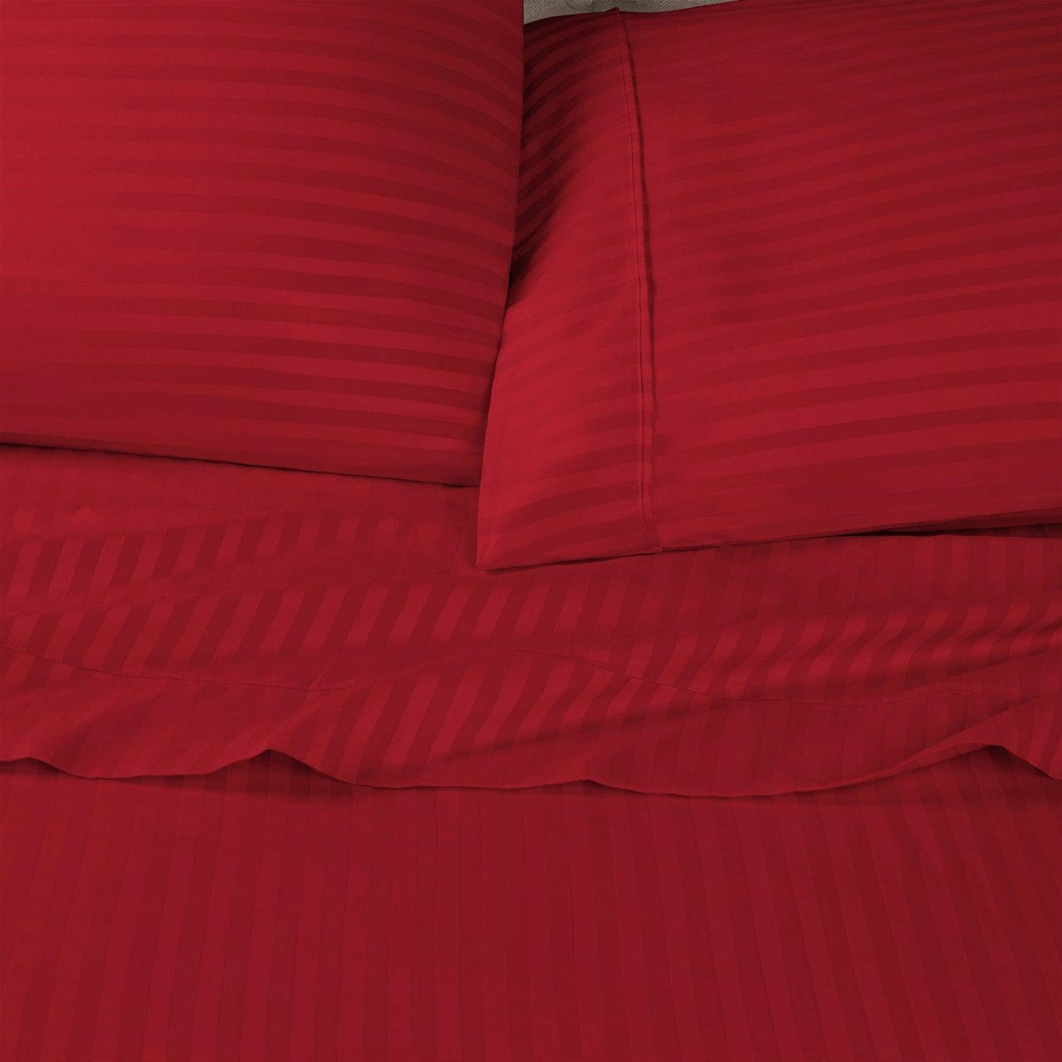 Egyptian Cotton 600 Thread Count Striped Pillowcase Set