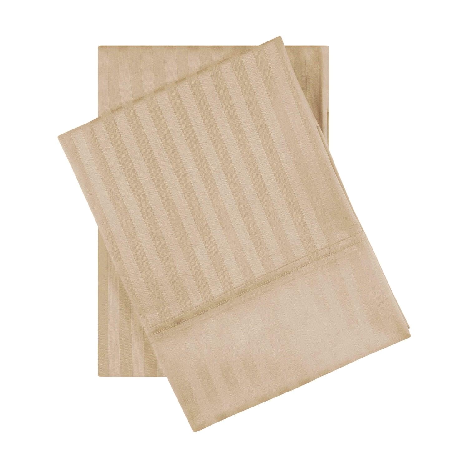 Egyptian Cotton 600 Thread Count Striped Pillowcase Set