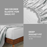 Egyptian Cotton 850 Thread Count Solid Deep Pocket Bed Sheet Set