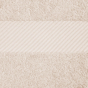 Egyptian Cotton Dobby Border Medium Weight 2 Piece Bath Sheet Set