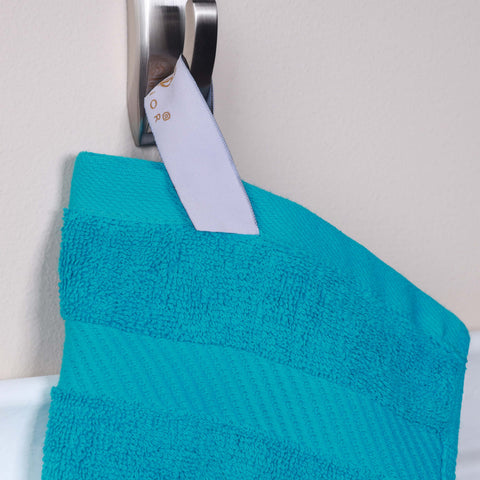Egyptian Cotton Dobby Border Medium Weight Bath Towel Set of 4