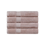 Egyptian Cotton Dobby Border Medium Weight Bath Towel Set of 4