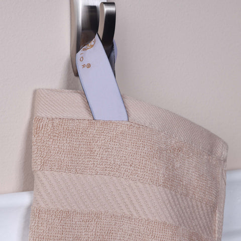 Egyptian Cotton Dobby Border Medium Weight Bath Towel Set of 4