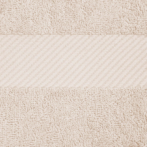 Egyptian Cotton Dobby Border Medium Weight Bath Towel Set of 4