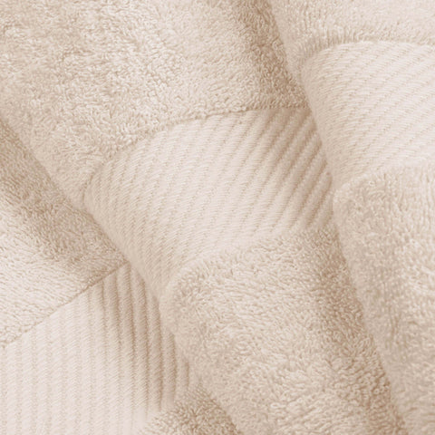 Egyptian Cotton Dobby Border Medium Weight Bath Towel Set of 4