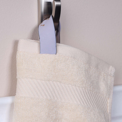 Egyptian Cotton Dobby Border Medium Weight Bath Towel Set of 4